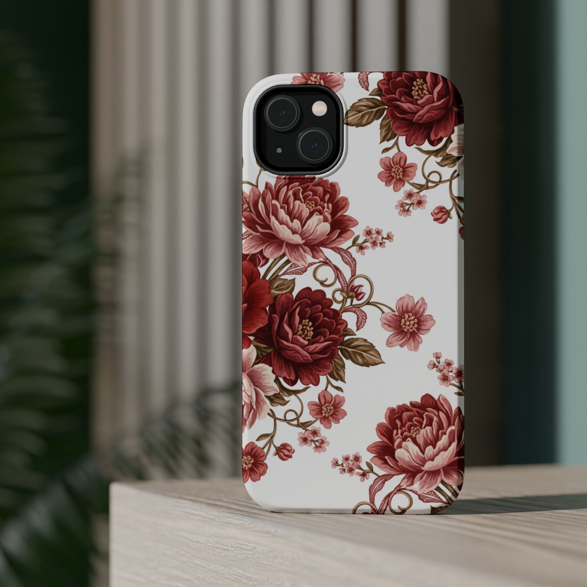 Floral Rose Magnetic Impact Phone Case