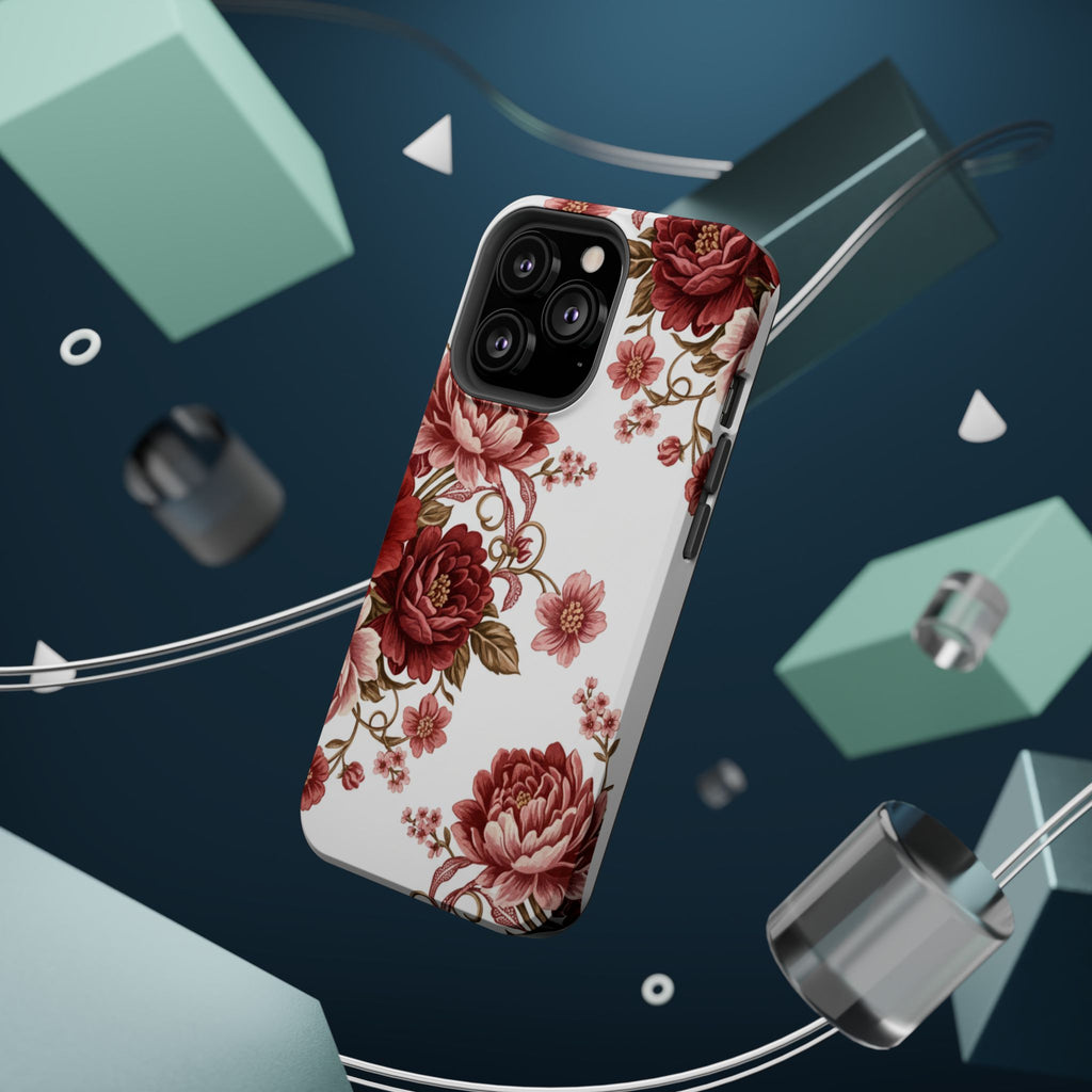 Floral Rose Magnetic Impact Phone Case