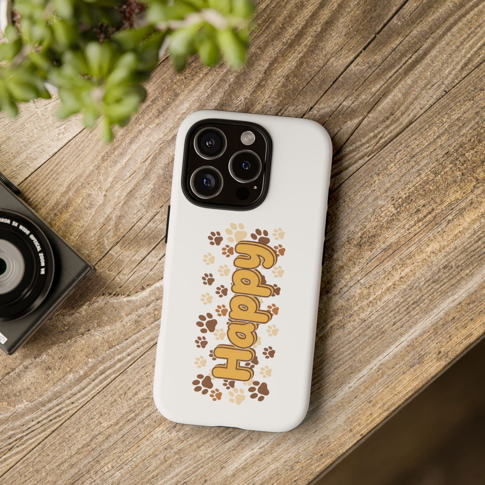 Happy Paw Phone Case — Cute Dog Paw Print iPhone Cover