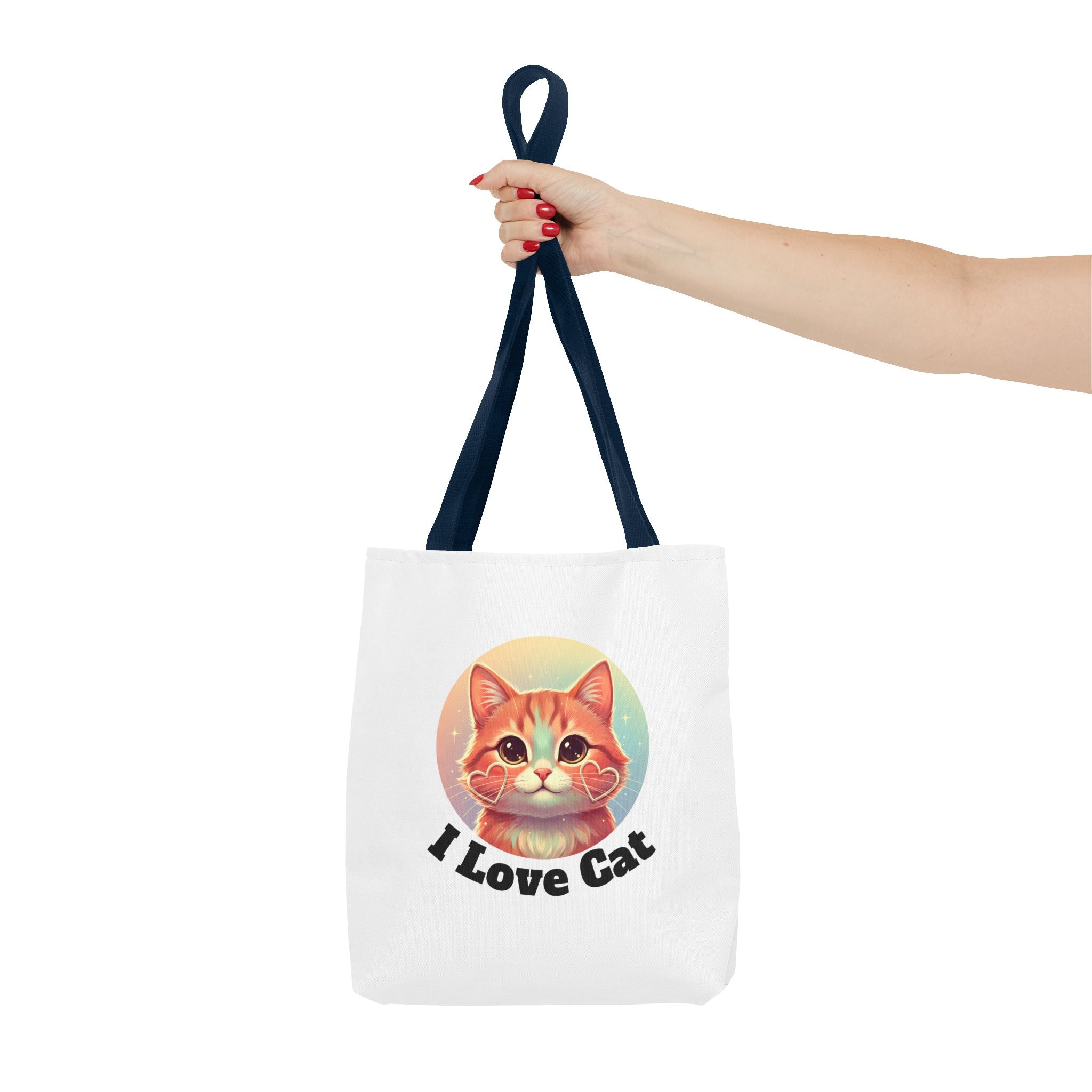Cat Lover Tote Bag — Cute "I Love Cat" Kitty Canvas Tote