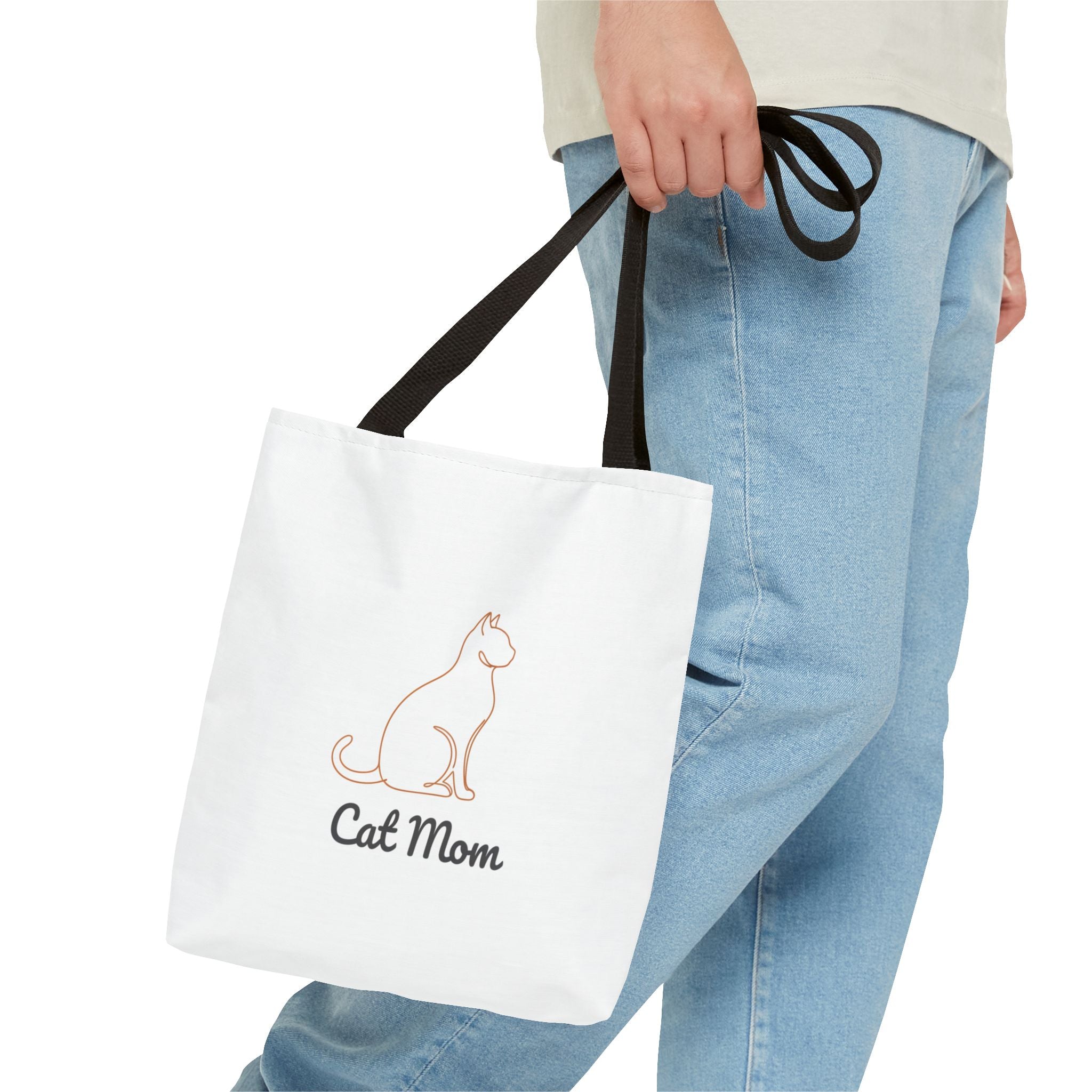 Cat Mom Tote Bag – Cute Cat Mom Canvas Carryall