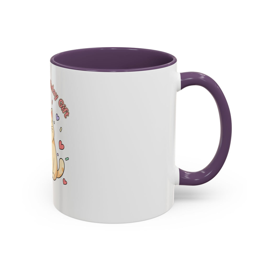 Birthday Cat Coffee Mug — Cute "Cat Mom Birthday Gift" Accent Mug (11/15 oz)