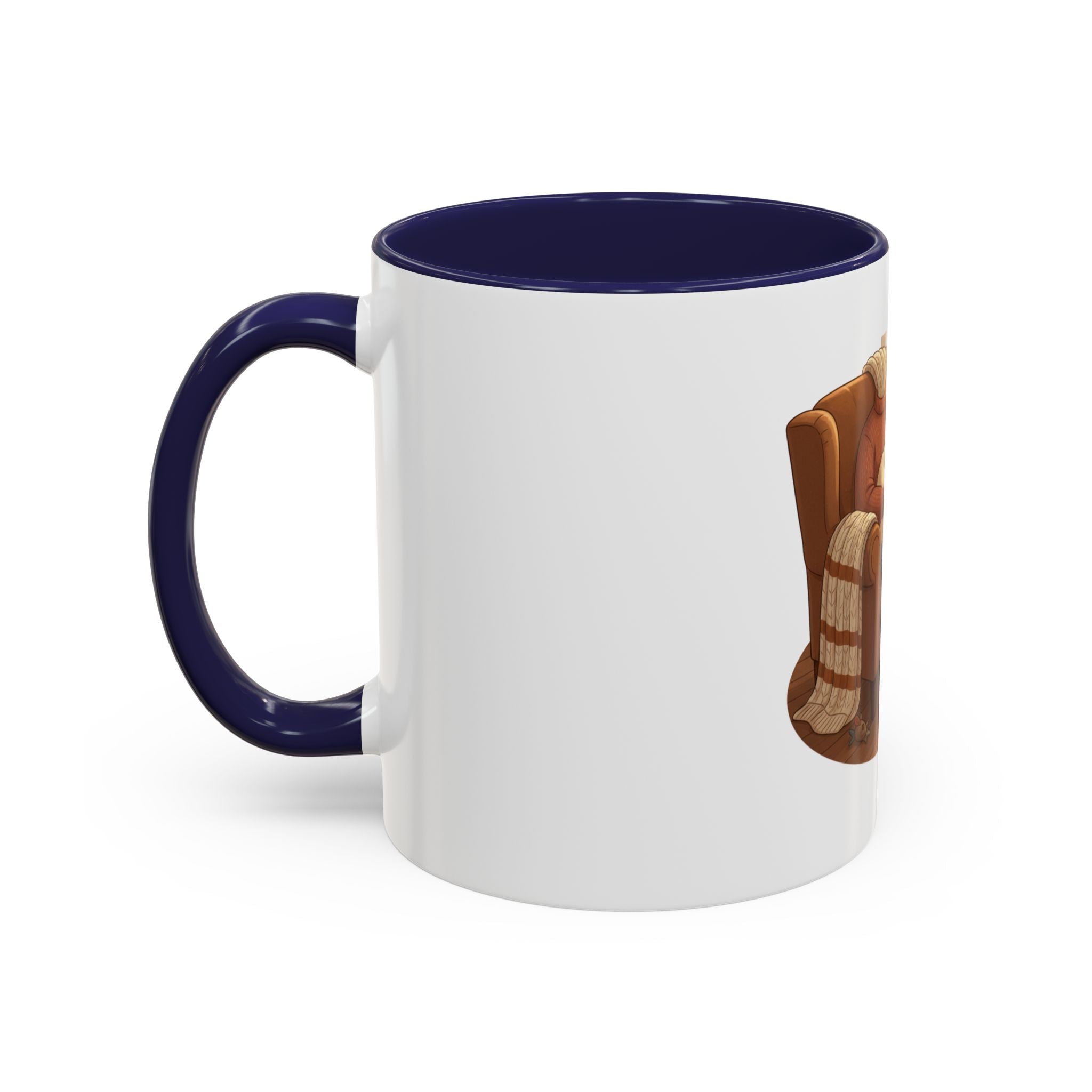 Cozy Pet Lover Mug – Ceramic Accent Mug with Dog Illustration, Warm Home Coffee Cup, 11oz & 15oz