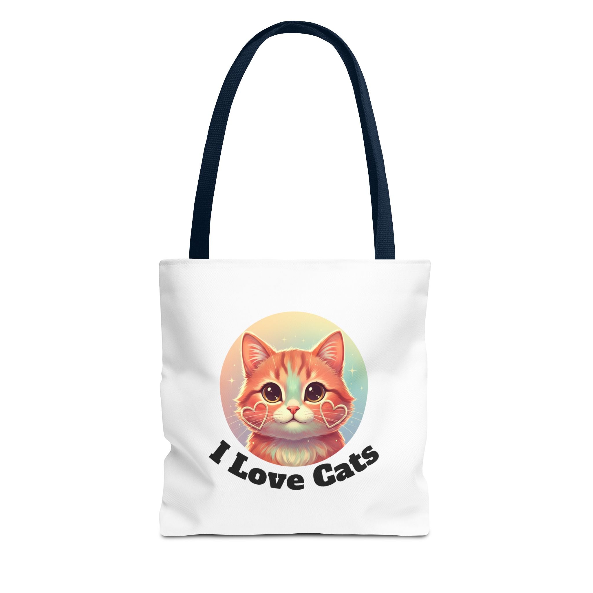 Cat Lover Tote Bag — Cute "I Love Cat" Kitty Canvas Tote