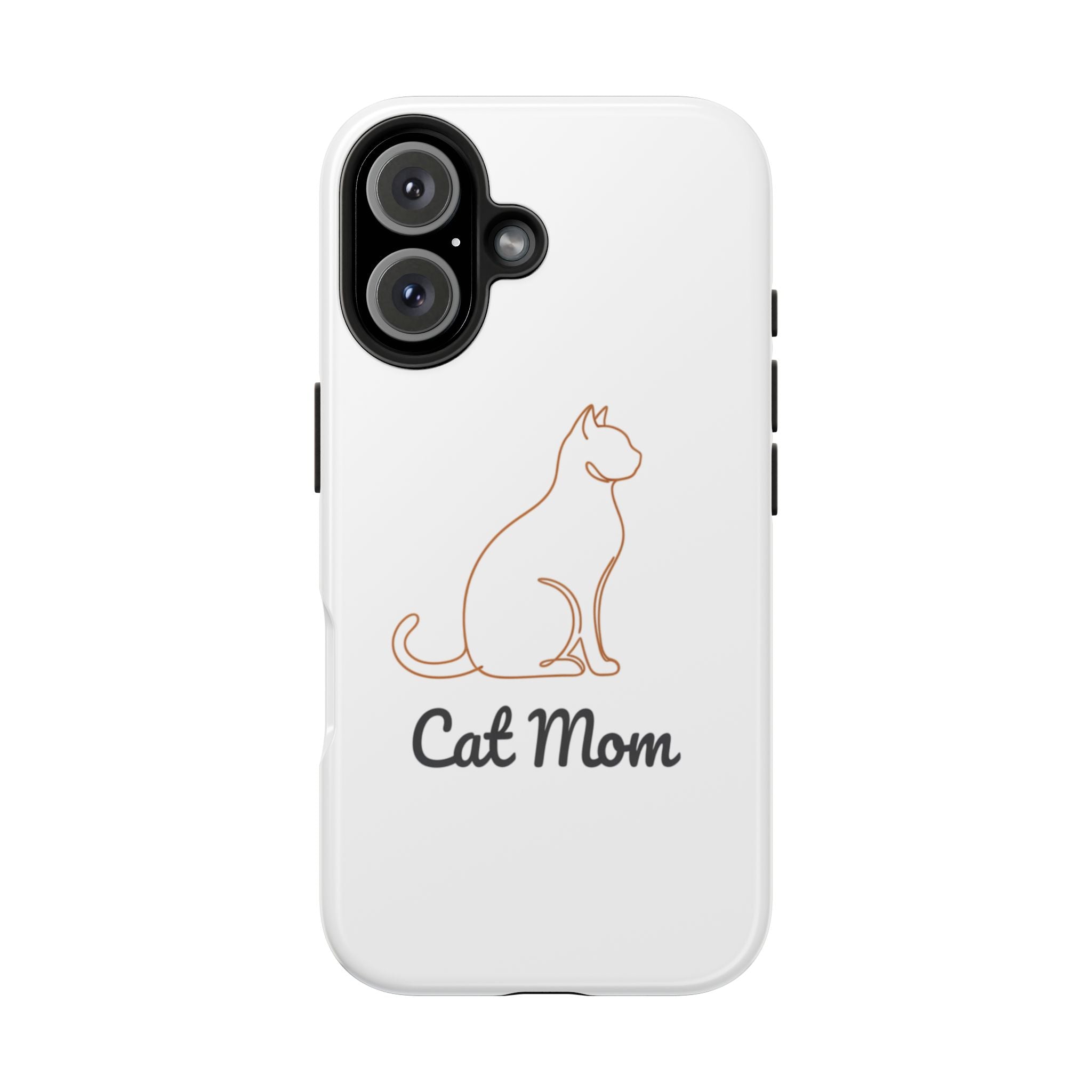 Cat Mom Tough Phone Case — Durable Protective Phone Cover for Cat Lovers