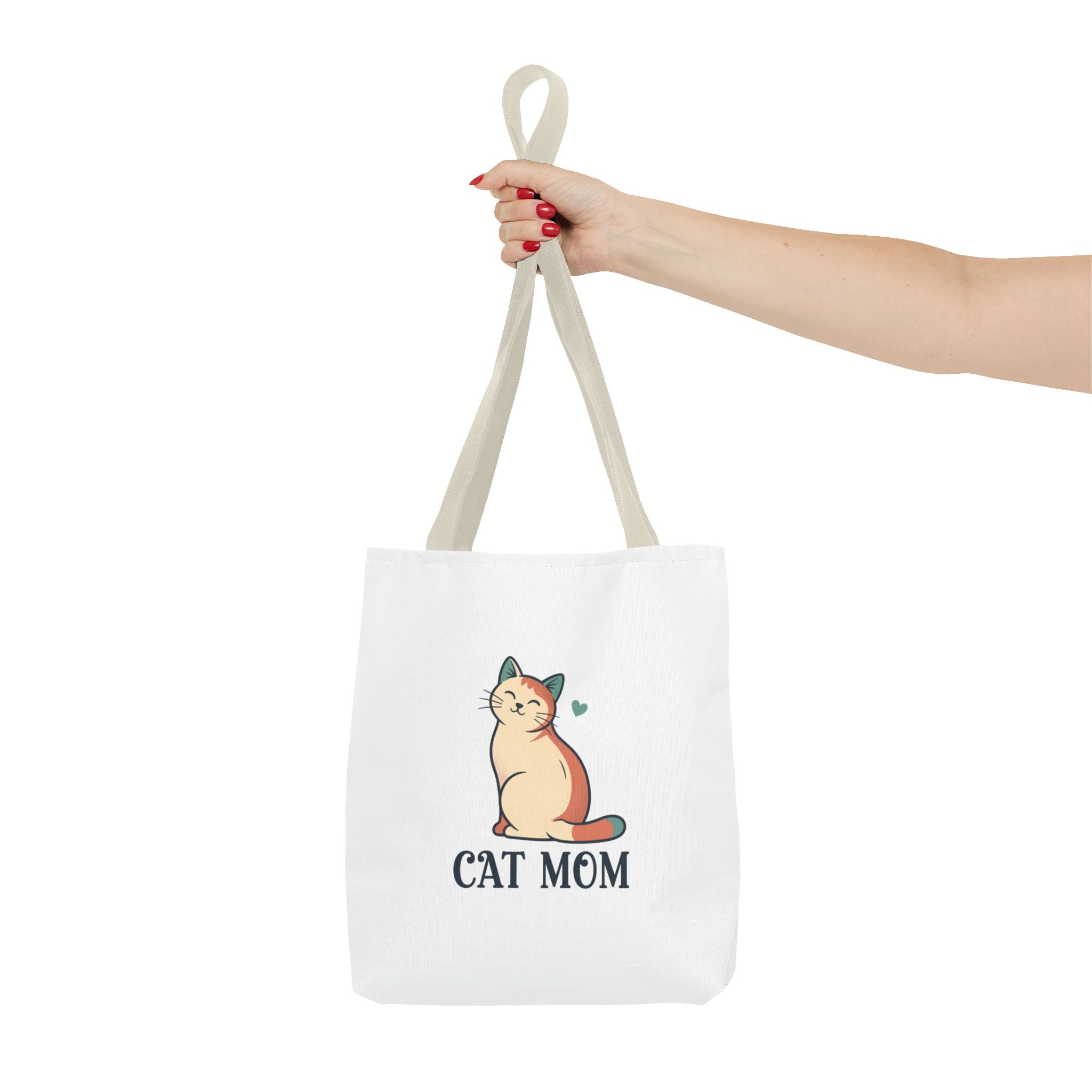 Cat Mom Tote Bag — Cute Cat Mom Canvas Tote for Shopping & Gifts