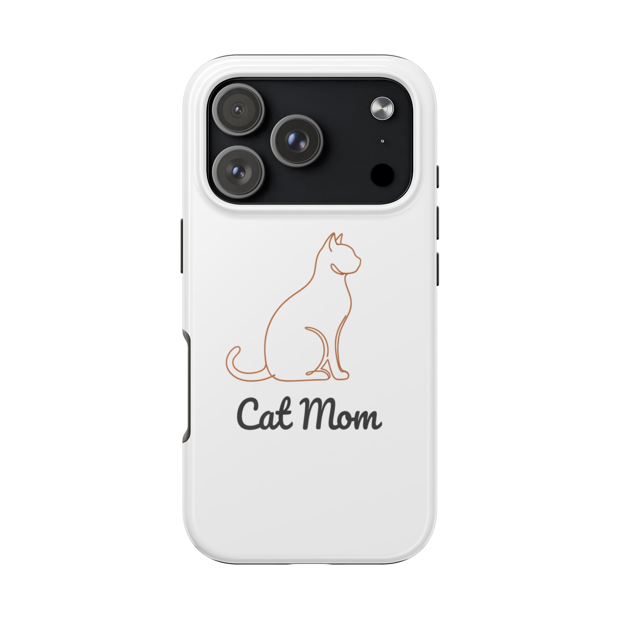 Cat Mom Tough Phone Case — Durable Protective Phone Cover for Cat Lovers