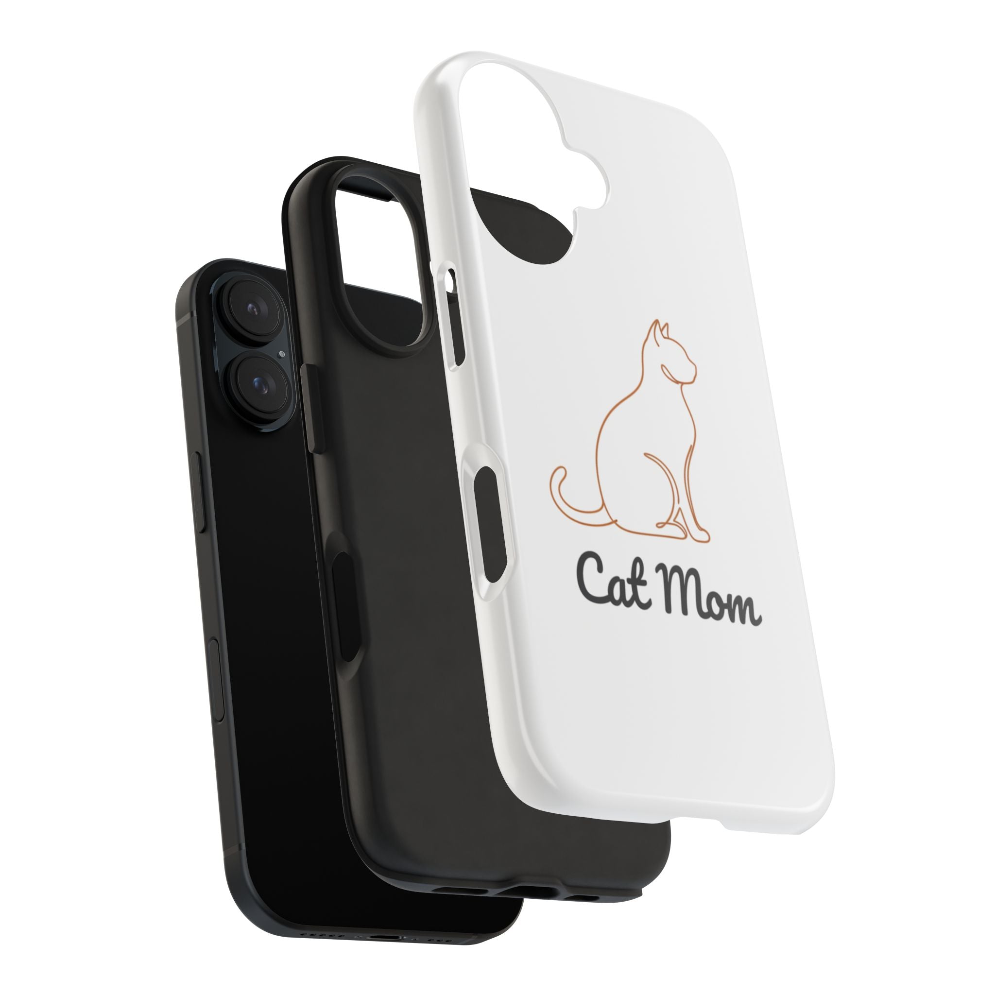 Cat Mom Tough Phone Case — Durable Protective Phone Cover for Cat Lovers