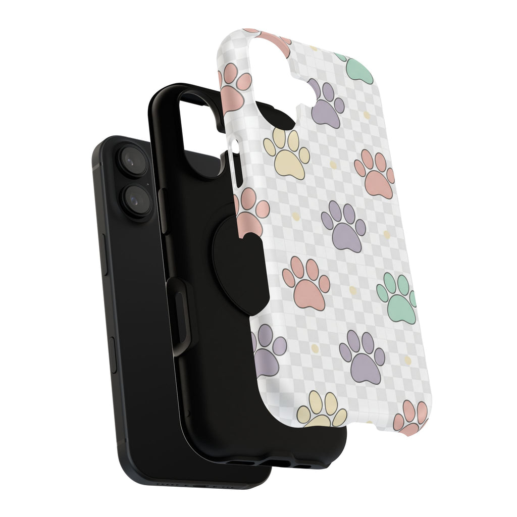 Paw Print Impact Phone Case — Pastel Pet Protector