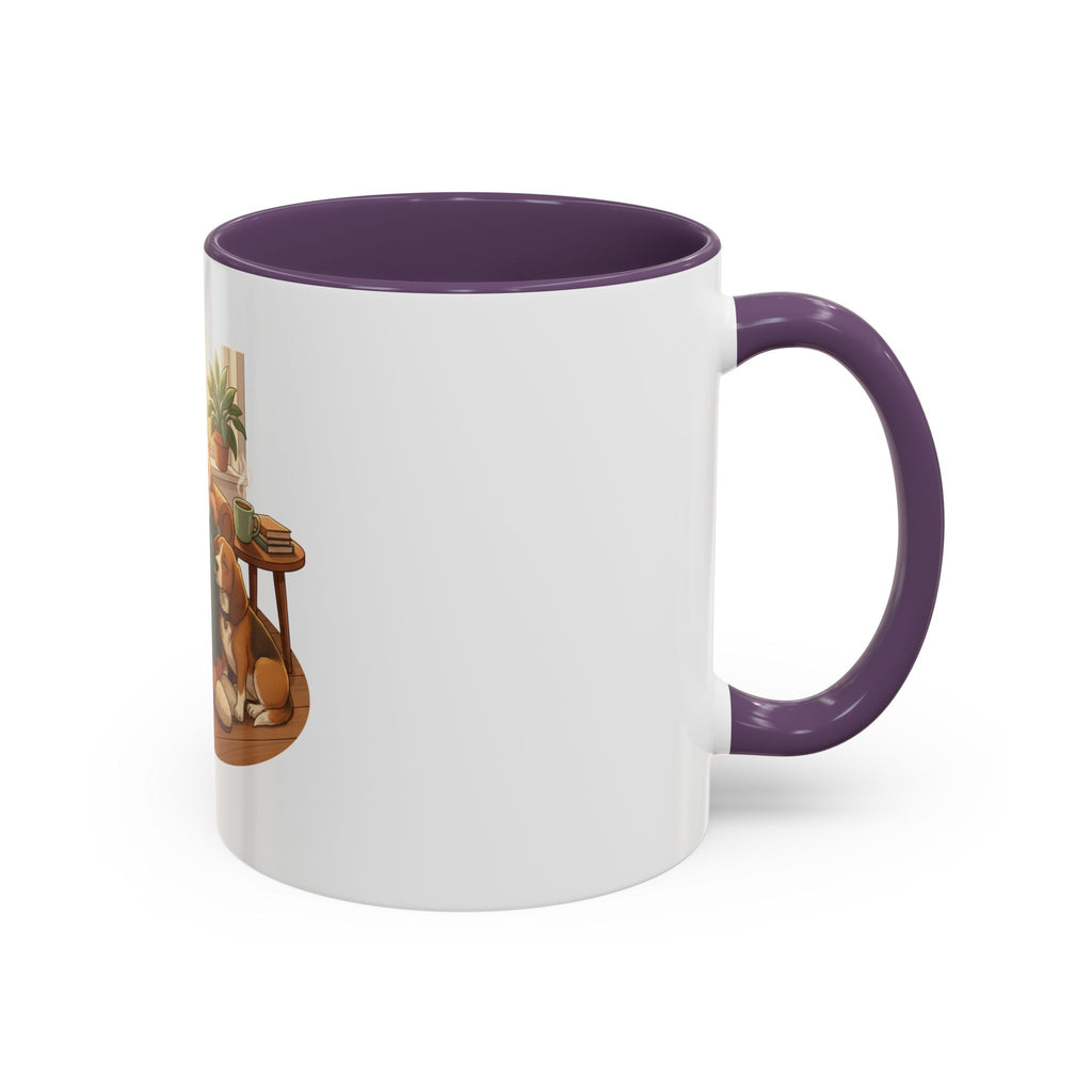 Cozy Pet Lover Mug – Ceramic Accent Mug with Dog Illustration, Warm Home Coffee Cup, 11oz & 15oz