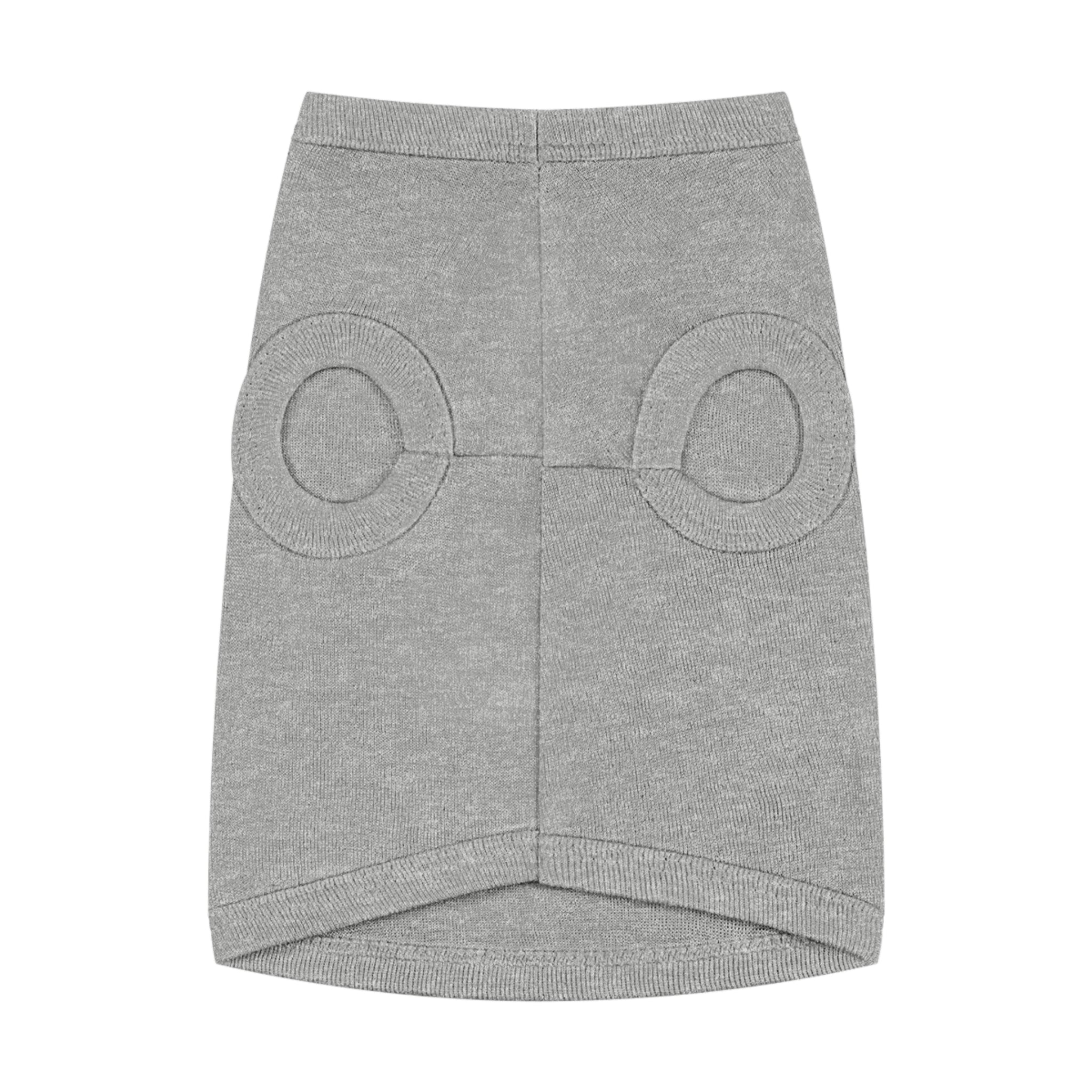 Good Dog Pet Tank Top — Grey Dog Shirt with Retro Yellow Text