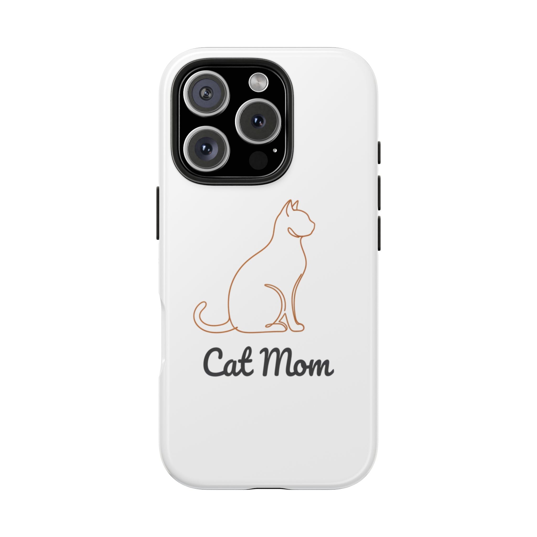 Cat Mom Tough Phone Case — Durable Protective Phone Cover for Cat Lovers