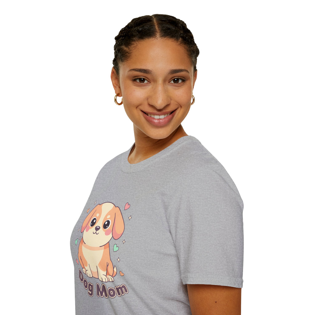 Dog Mom T-Shirt — Cute Cartoon Puppy Graphic Tee for Dog Lovers