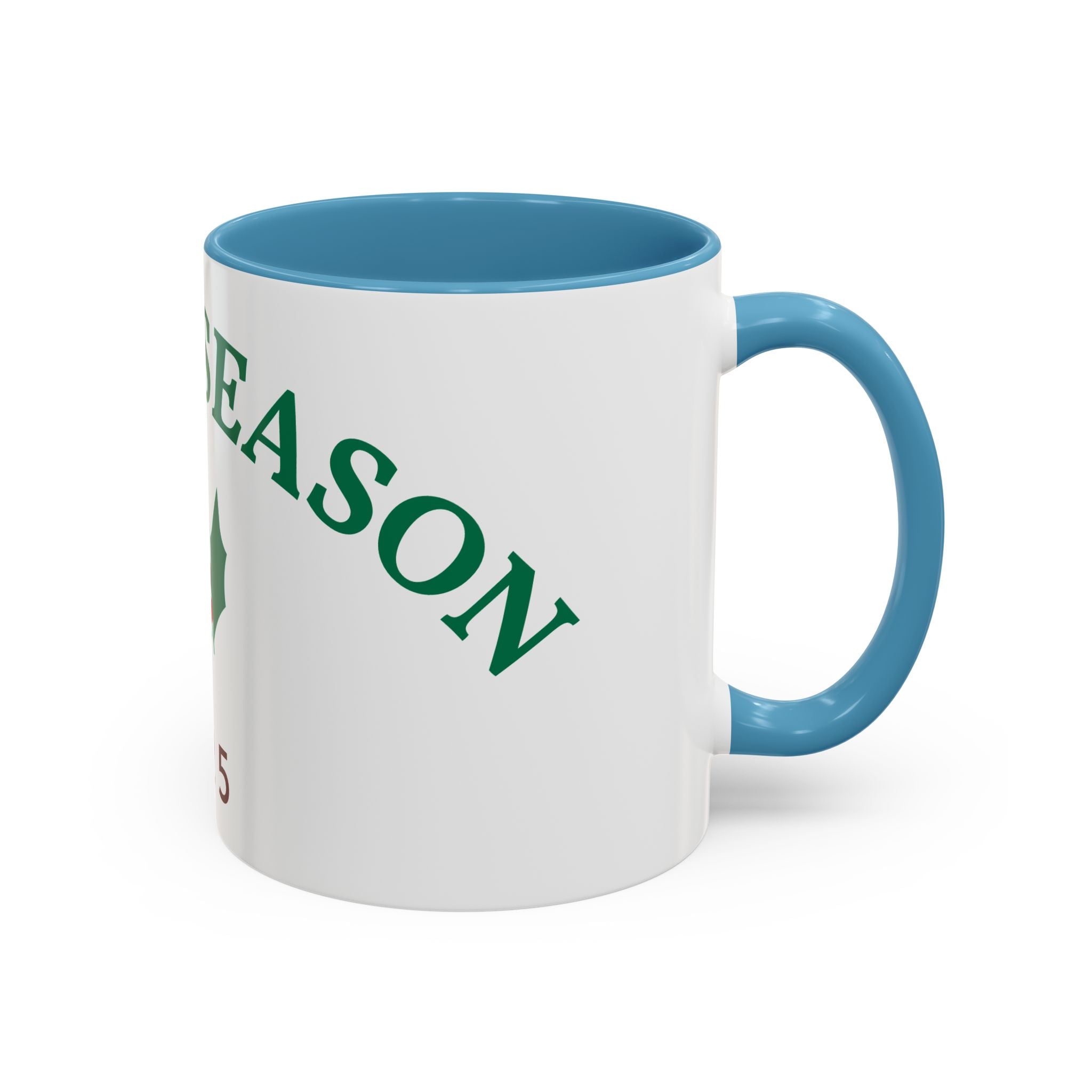 Holiday Coffee Mug - "Tis the Season 2025" Accent Ceramic Mug