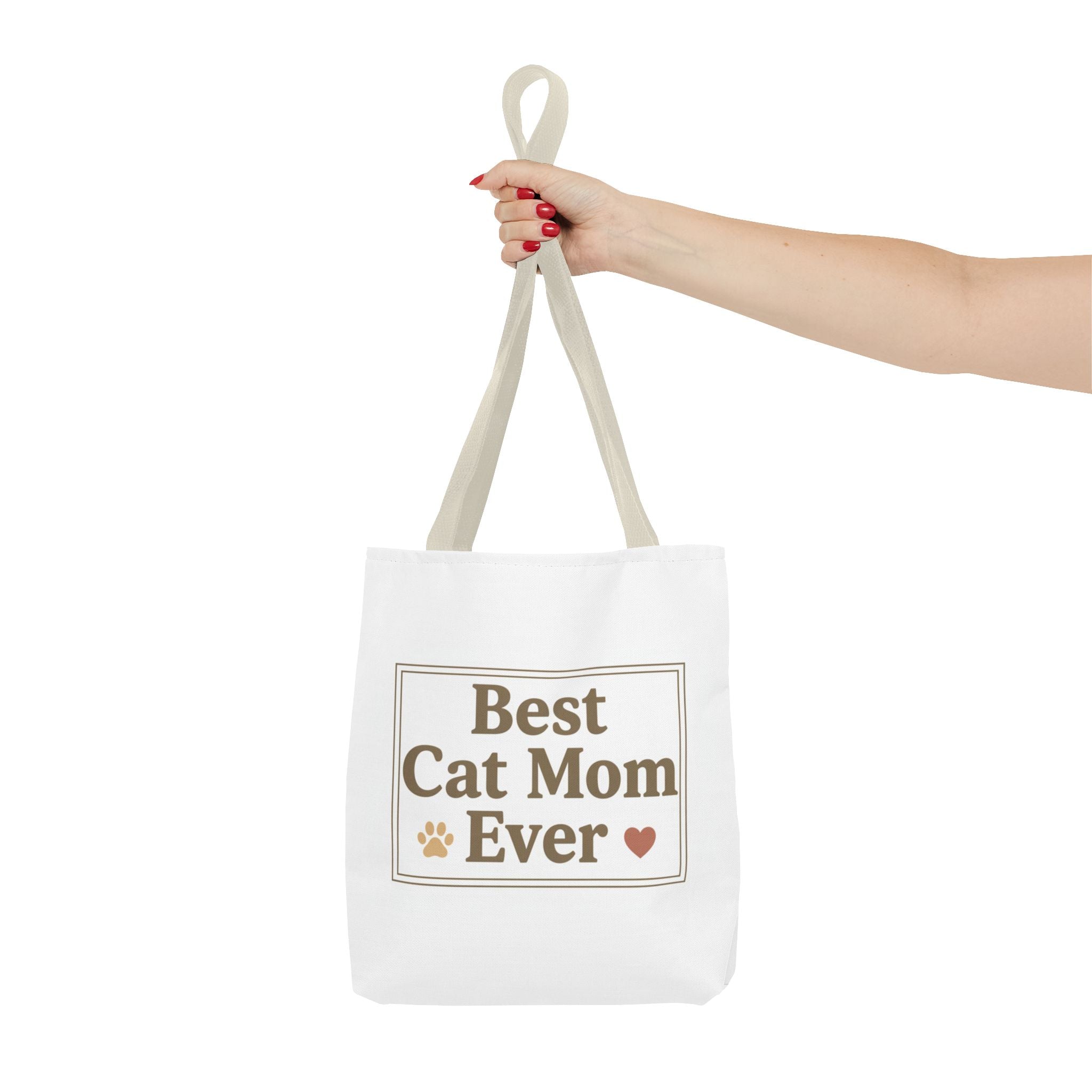 Best Cat Mom Ever Tote Bag — Cute Cat Mom Gift