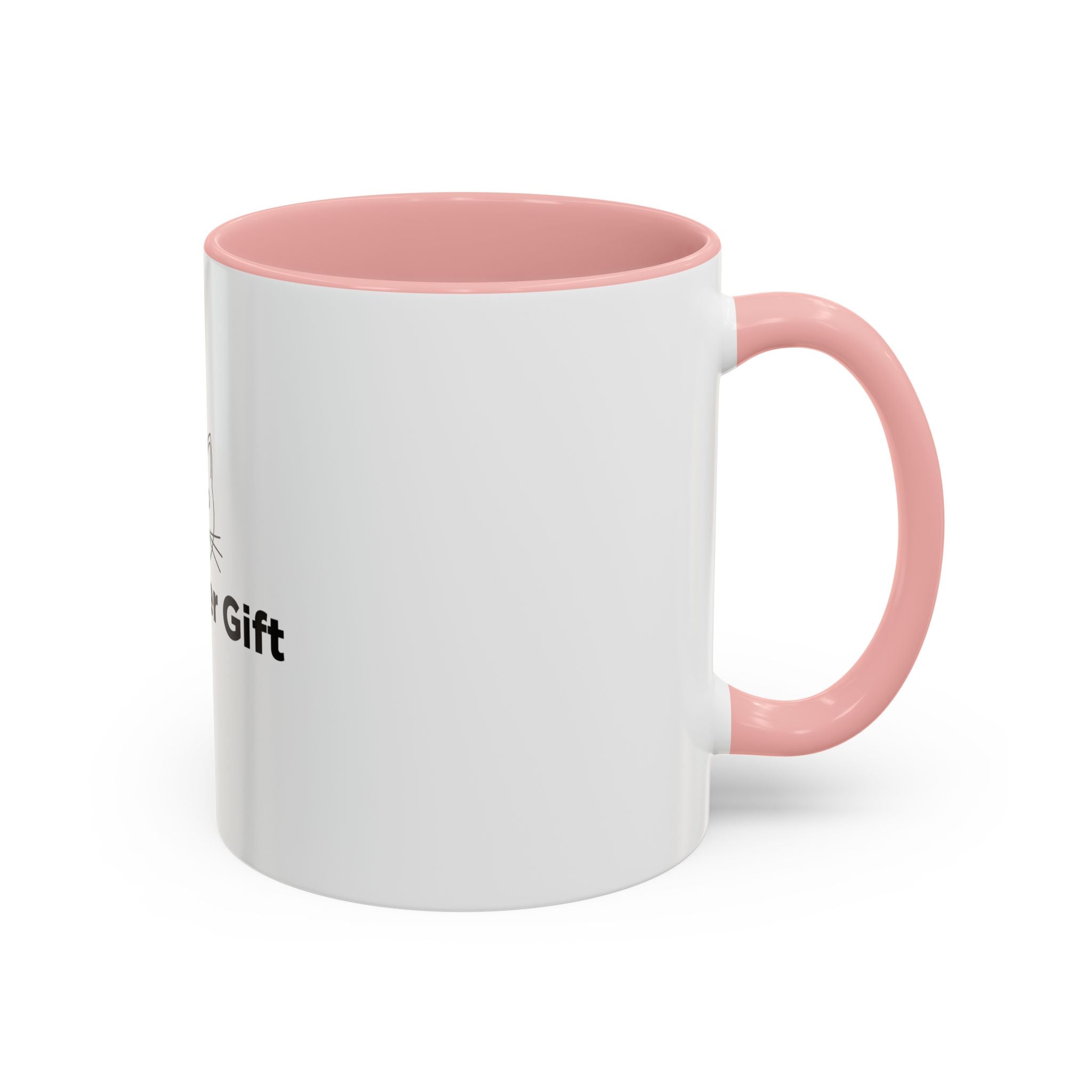 Cat Lover Accent Coffee Mug — Cute Cat Face Gift (11oz & 15oz)