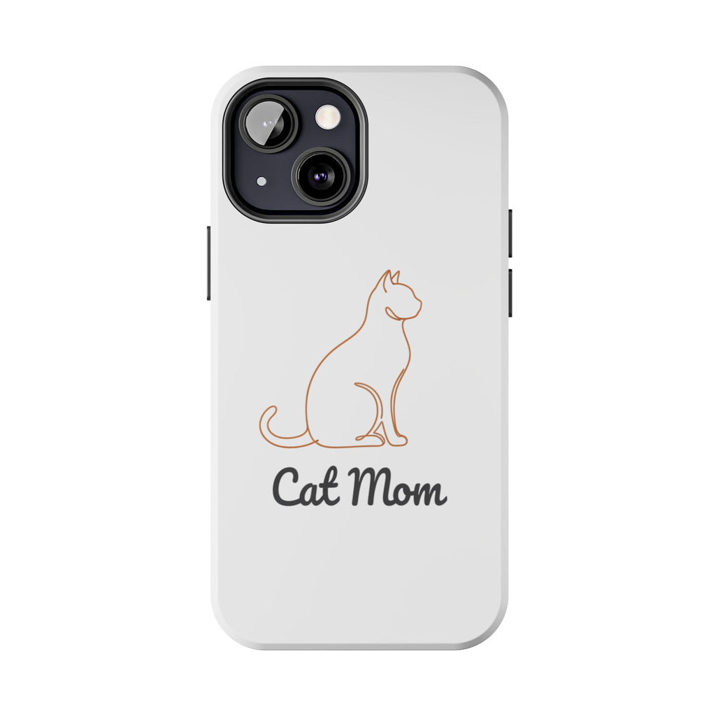 Cat Mom Tough Phone Case — Durable Protective Phone Cover for Cat Lovers