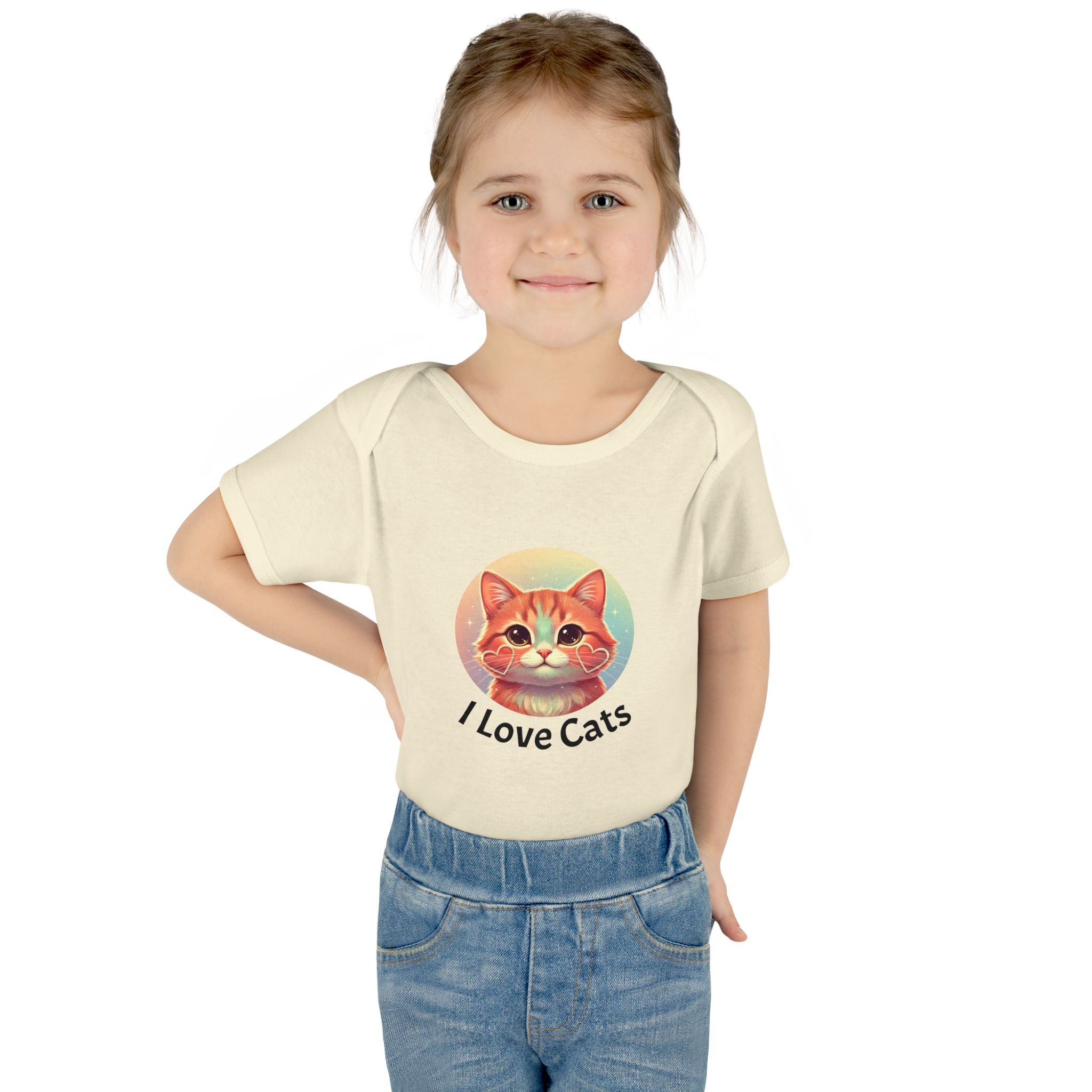 I Love Cats Baby Bodysuit — Cute Kitten Infant Onesie