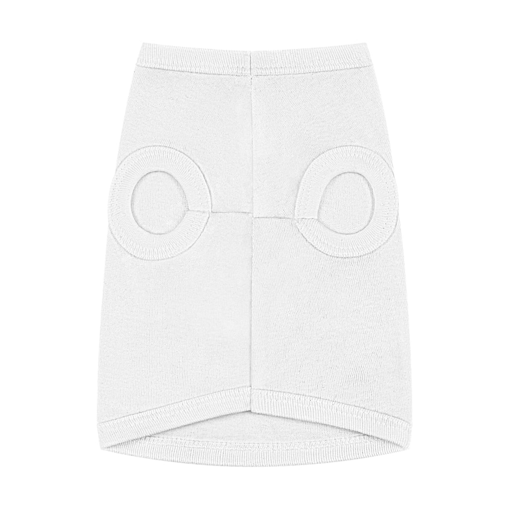 Good Dog Pet Tank Top — Grey Dog Shirt with Retro Yellow Text