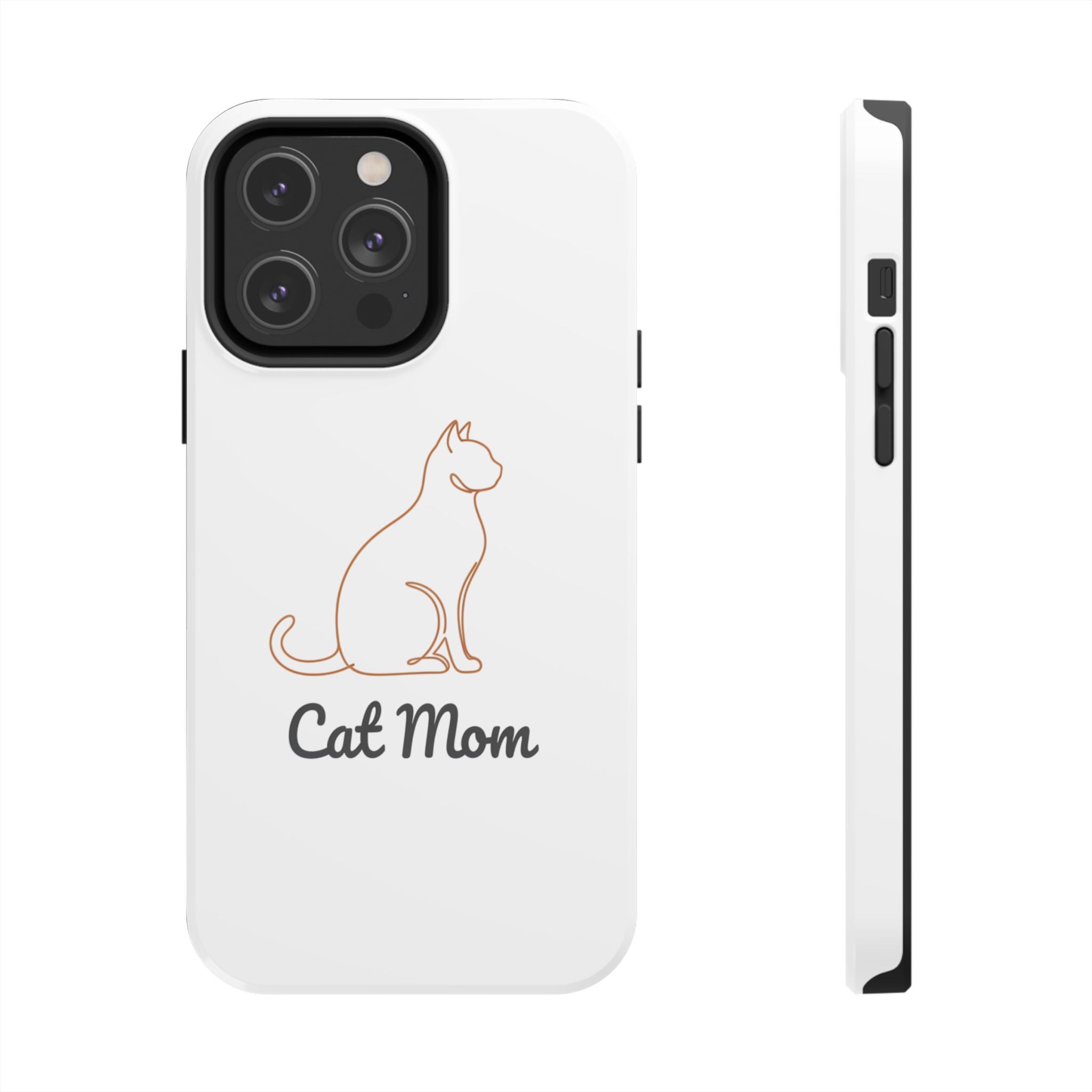 Cat Mom Tough Phone Case — Durable Protective Phone Cover for Cat Lovers