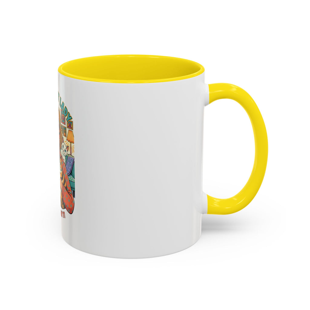 Crazy Cat Lady Coffee Mug – "Proud & Lovin' It" Accent 11/15oz