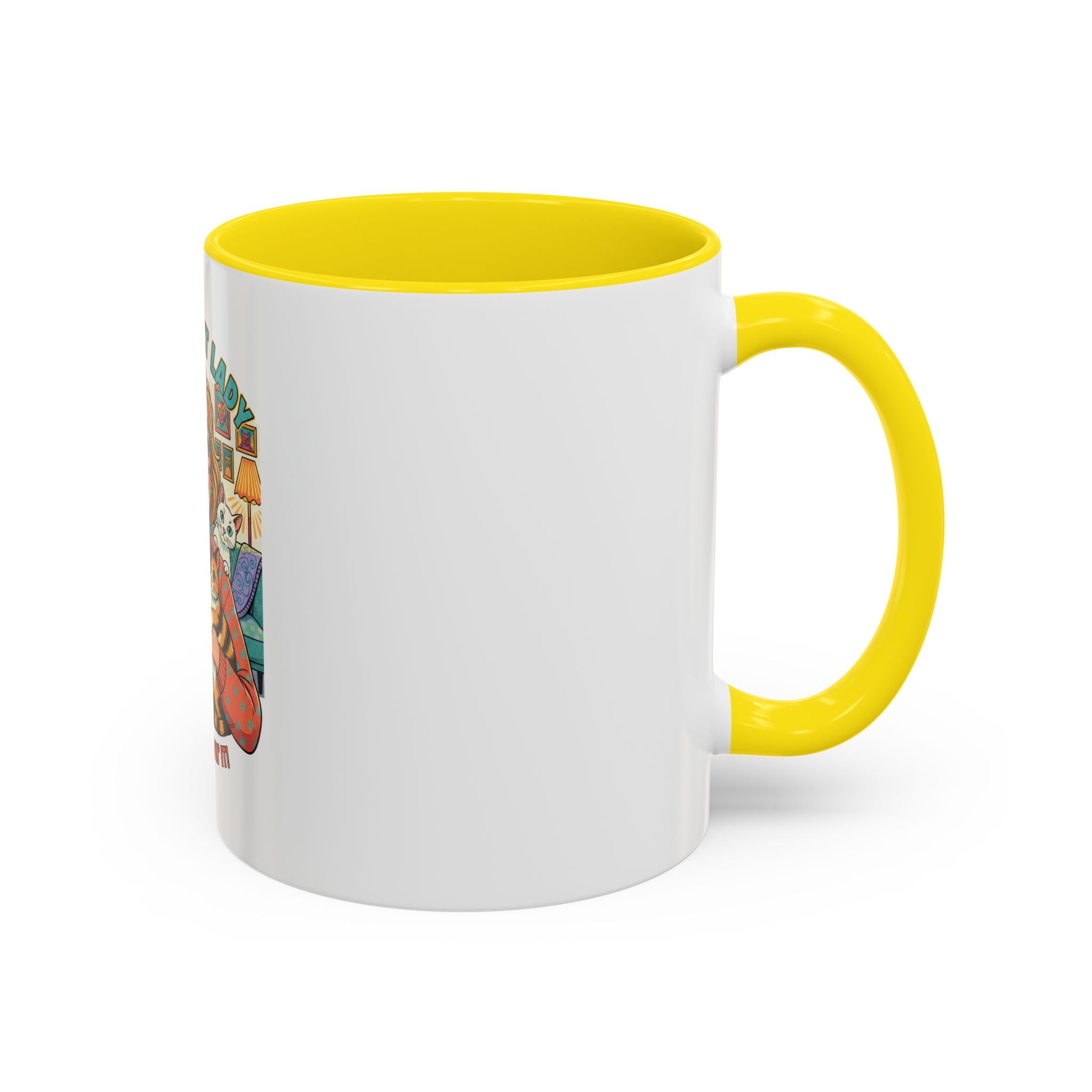 Crazy Cat Lady Coffee Mug – "Proud & Lovin' It" Accent 11/15oz