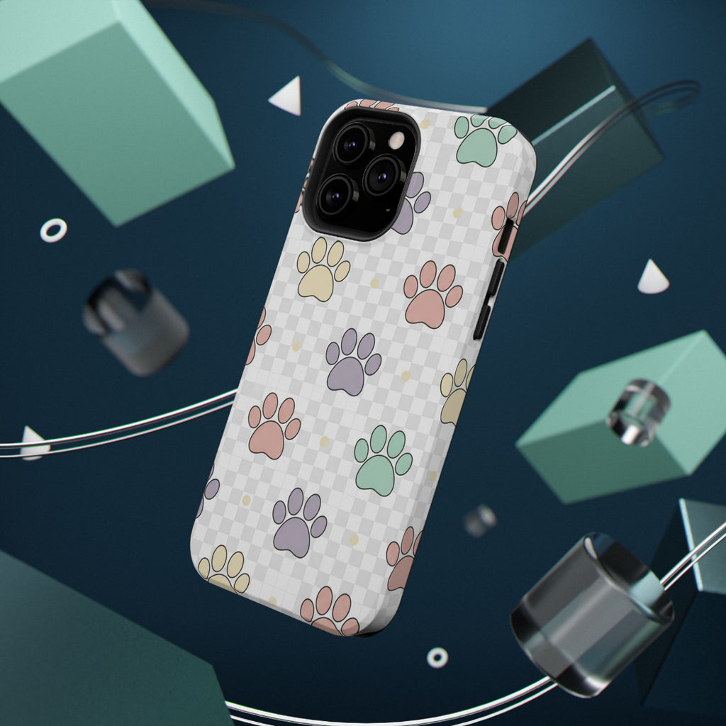 Paw Print Impact Phone Case — Pastel Pet Protector