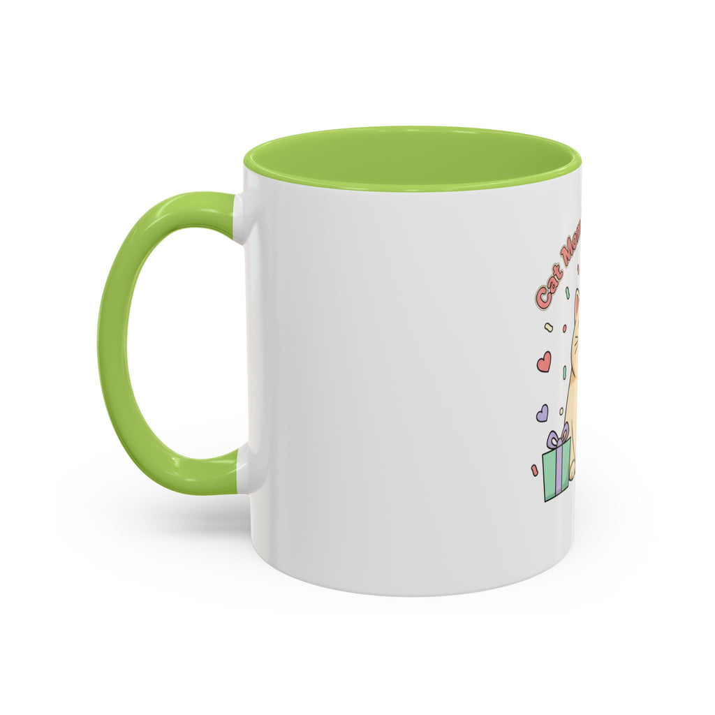 Birthday Cat Coffee Mug — Cute "Cat Mom Birthday Gift" Accent Mug (11/15 oz)