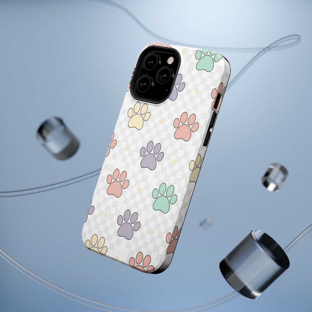 Paw Print Impact Phone Case — Pastel Pet Protector