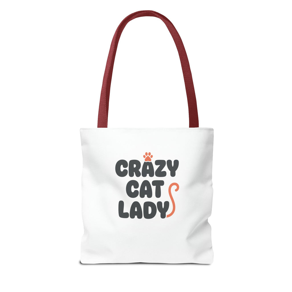 Cracy Cat Ladies Tote Bag — Cute All-Over-Print Cat Design