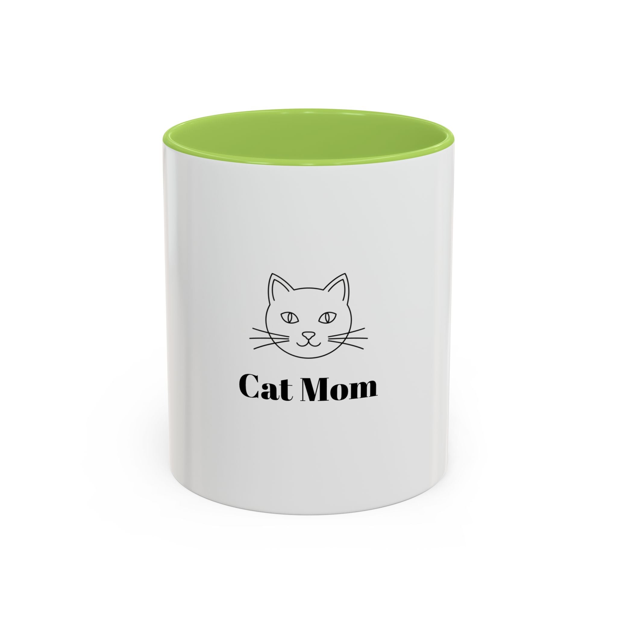 Cat Mom Coffee Mug — Cute Cat Face Gift (11oz & 15oz)