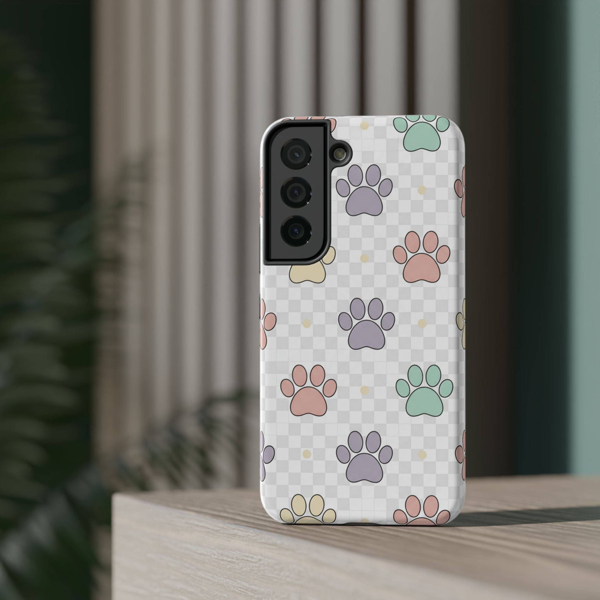 Paw Print Impact Phone Case — Pastel Pet Protector