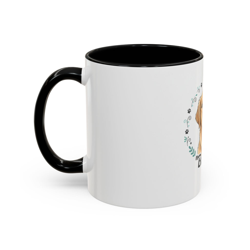 Golden Retriever Accent Coffee Mug – Personalized "Buddy" Dog Portrait Mug (11/15 oz)