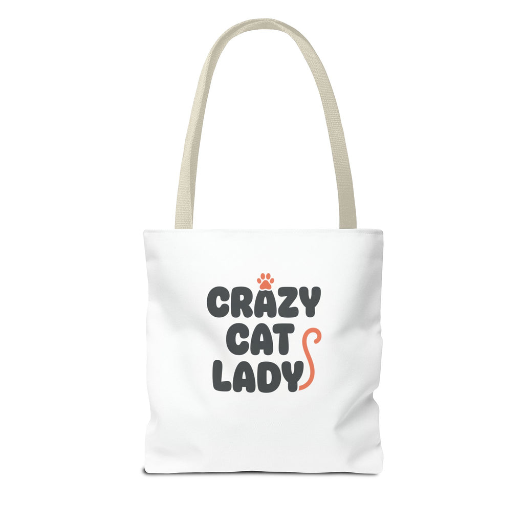 Cracy Cat Ladies Tote Bag — Cute All-Over-Print Cat Design