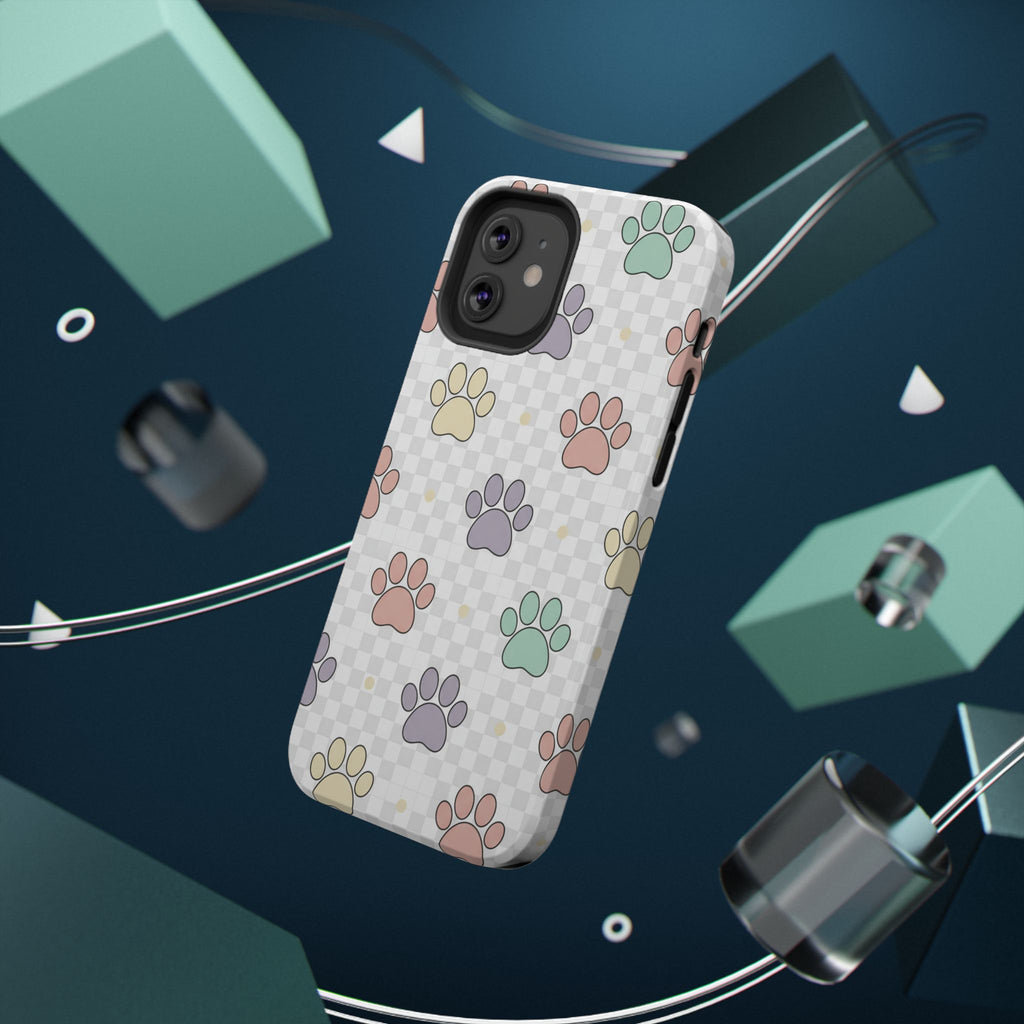 Paw Print Impact Phone Case — Pastel Pet Protector
