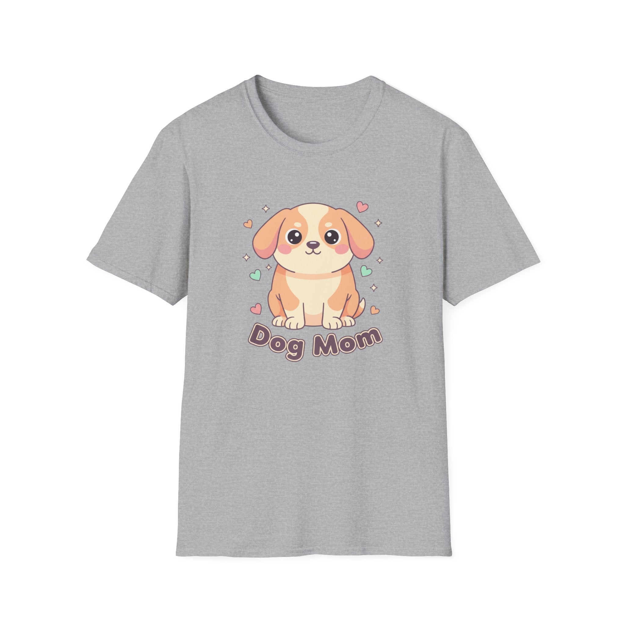 Dog Mom T-Shirt — Cute Cartoon Puppy Graphic Tee for Dog Lovers