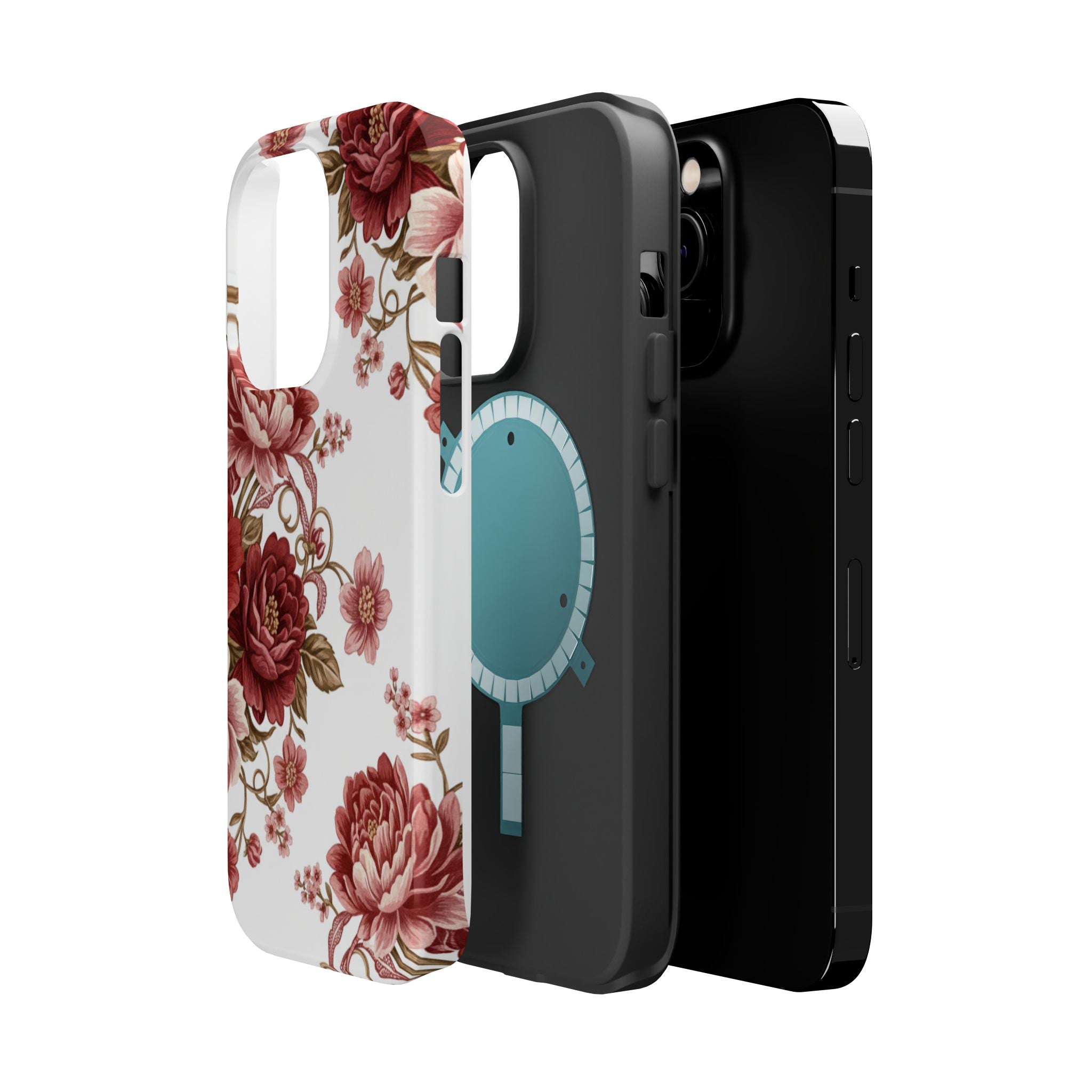 Floral Rose Magnetic Impact Phone Case